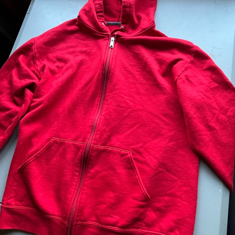 Athletic works zip up jacket color (red)